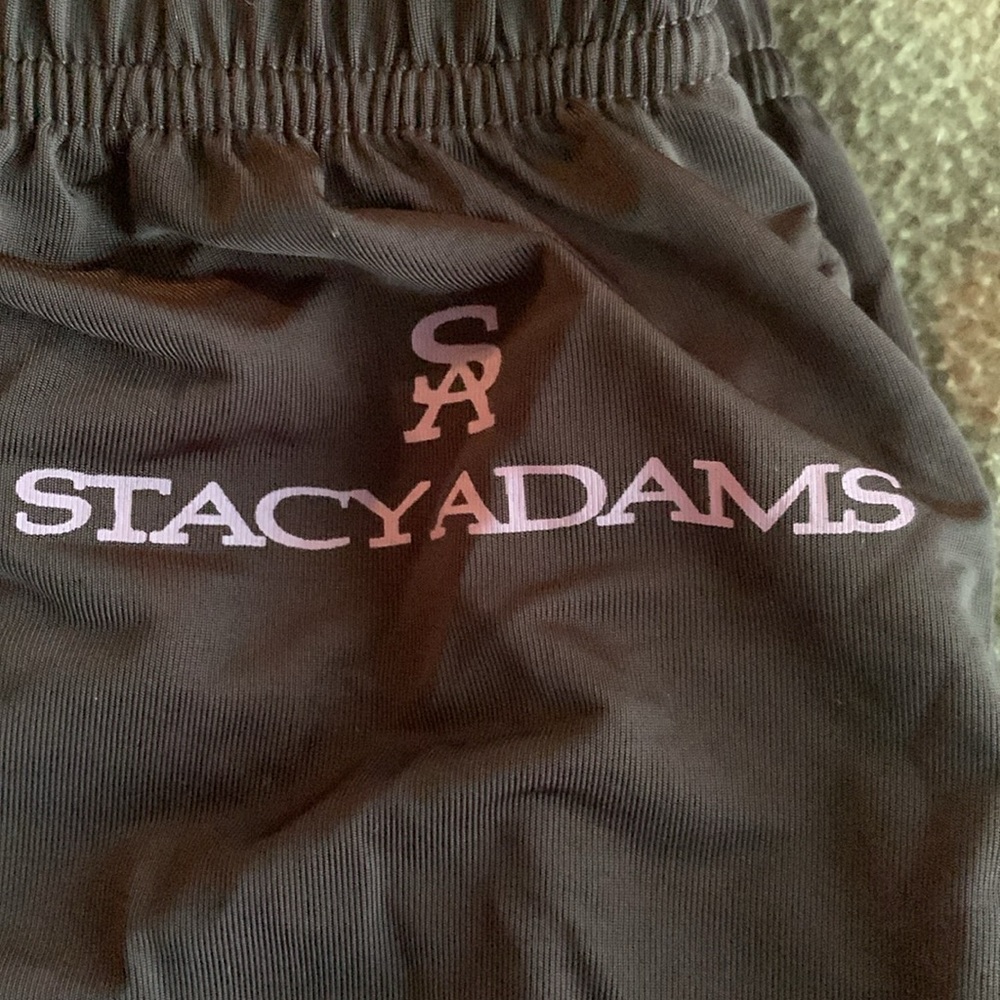 Men’s Stacy Adam’s black button fly, drawstring pajama bottoms. Size medium - Picture 2 of 7